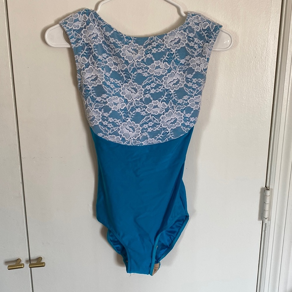 Eleve boat cut leotard medium